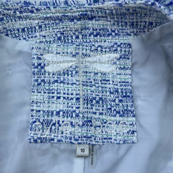 Tyler Boe Blue/White Tweed Blazer N230-11 - Picture 2 of 9